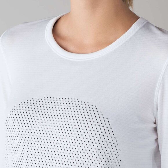 lululemon | Breeze By long sleeve tech top White Size 10 - Picture 3 of 7